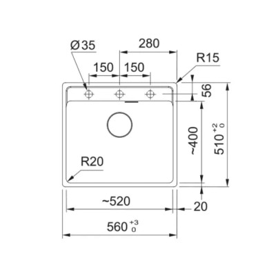 Мийка Комплект MRG 610-52 TL 114.0763.939 мигдаль + SLIM 50