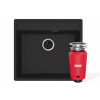 Мийка Комплект MRG 610-52 TL 114.0763.944 чорний матовий + SLIM 50