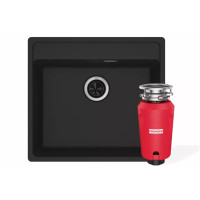 Мойка Комплект MRG 610-52 TL 114.0763.944 черный матовый + SLIM 50