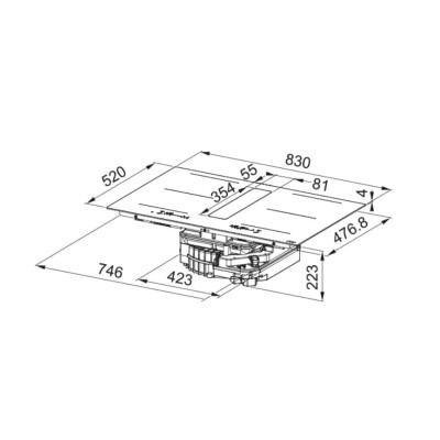 Варильна поверхня Franke FMA 8362 MO R HI Maris 2Gether Swing 340.0731.875