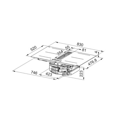 Варильна поверхня Franke FMA 8352 R HI Maris 2Gether Midnight 340.0731.877