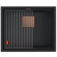 Мойка Franke KNG 110-52 Copper Edition 125.0755.504 черный матовый