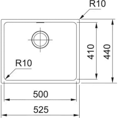 Мойка Franke SID 110-50 125.0395.602 черный Витрина
