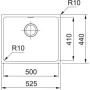 Мойка Franke SID 110-50 125.0395.602 черный Витрина