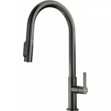 Смеситель Franke Maris Slim J Clear Water 120.0736.603 PVD антрацит Витрина