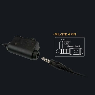 Кнопка PTT Earmor M51 для радіостанцій Motorola DP4400, DP4800