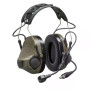Активні тактичні навушники 3M PELTOR ComTac VIII (MT14H418A-86 GN), вертикальні з 1 аудіовиходом 4 контакт NATO та мікрофоном