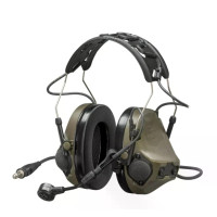 Активні тактичні навушники 3M PELTOR ComTac VIII (MT14H418A-86 GN), вертикальні з 1 аудіовиходом 4 контакт NATO та мікрофоном
