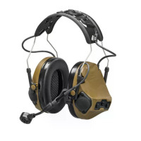 Активні тактичні навушники бездротові 3M PELTOR ComTac VII (MT14H41A-300EU CY), coyote brown, вертикальні, з мікрофоном