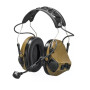 Активні тактичні навушники бездротові  3M PELTOR ComTac VII (MT14H41A-300EU CY), coyote brown, вертикальні, з мікрофоном