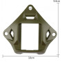 Металевий кронштейн платформа кріплення шрауд NVG Mount зірка на шолом, Олива