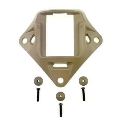 Металевий кронштейн платформа кріплення шрауд NVG Mount зірка на шолом,  Койот