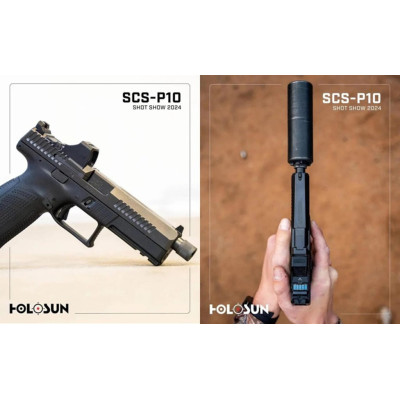 Коліматорний приціл пістолетний Holosun SCS P10 Green Dot Reticle 2 MOA +32 MOA (для CZ P-10)