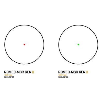 Коліматорний приціл SigSauer Romeo MSR Gen2 Green Dot SorMSR102