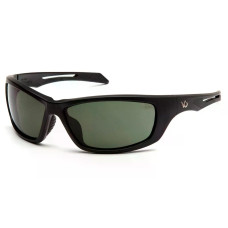 Захисні окуляри Venture Gear Tactical Howitzer Black (forest gray) Anti-Fog, чорно-зелені в чорній оправі
