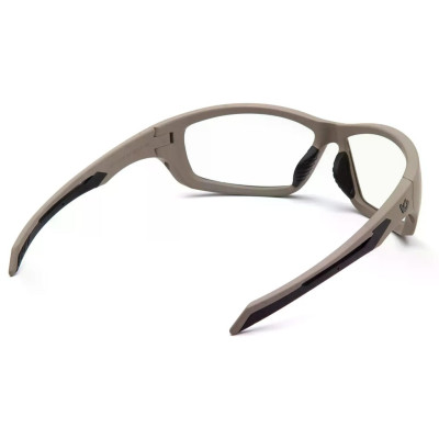 Захисні окуляри Venture Gear Tactical Howitzer Tan (clear) Anti-Fog, прозорі в пісочній оправі