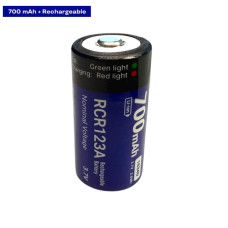 Акумуляторна батарея літієва CR123A/16340 700mAh з роз’ємом TYPE-C 3.7V Lithium