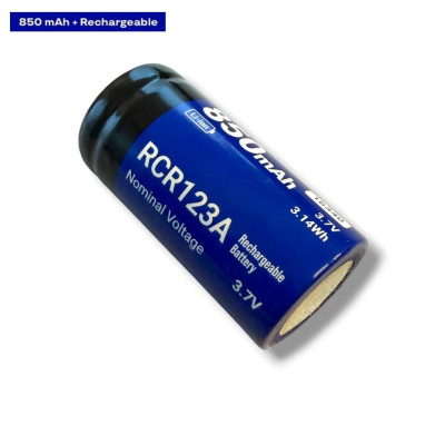 Акумуляторна батарея літієва CR123A/16340 850mAh 3.7V Lithium 