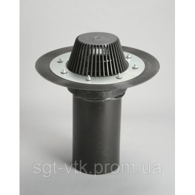 Воронка покрівельна 160/345 з фланцем та обігрівом