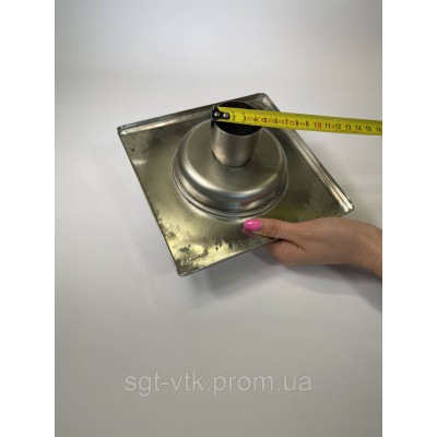 Трап з нержавіючої сталі SLIM 20 * 20см, вертикальний, D50